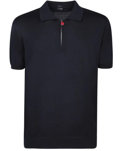 Kiton Blaue t-shirts polos für männer