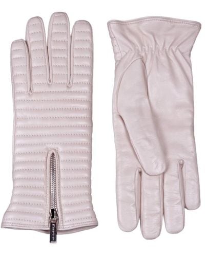 Moorer Gesteppte nappa handschuhe,gepolsterte nappa-handschuhe mit kaschmirfutter,handschuhe - Lila