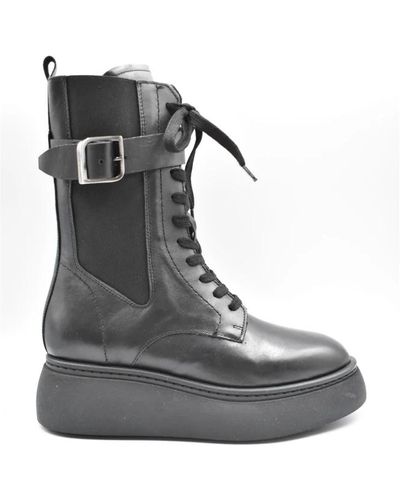 Janet & Janet Shoes > boots > lace-up boots - Noir