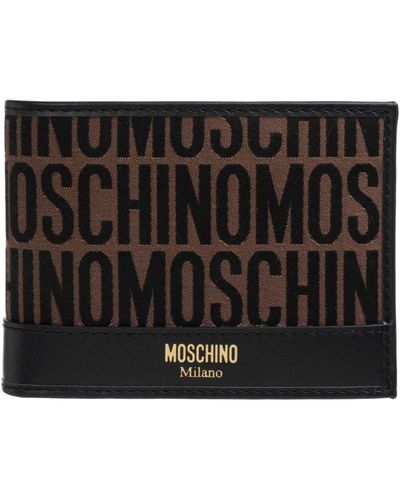 Moschino Multicolor logo geldbörse - Schwarz