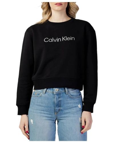 Calvin Klein Bedruckter sweatshirt - Schwarz
