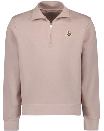 Moncler Sweatshirt mit reißverschluss - Pink