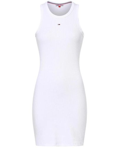 Tommy Hilfiger Essential bodycon vestito donna - Bianco