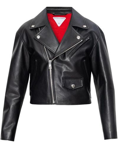 Bottega Veneta Jackets > leather jackets - Noir