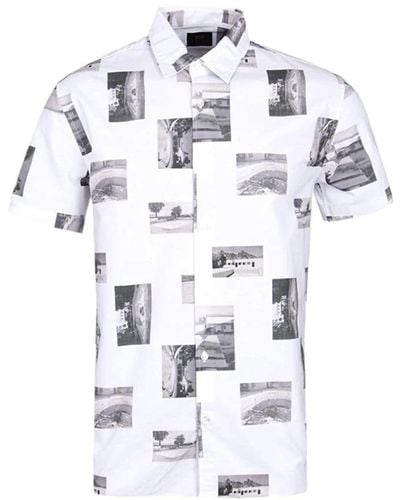 Edwin Short Sleeve Shirts - White