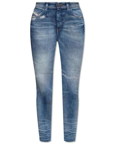 DIESEL '1984 slandy-high l.32' jeans - Azul