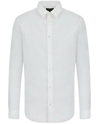 Emporio Armani Camisa Class Elastic - Weiß