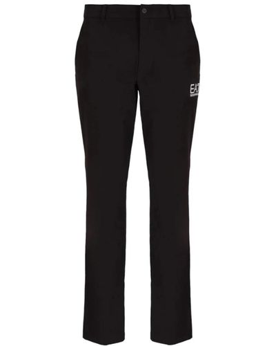 EA7 Slim-Fit Trousers - Black