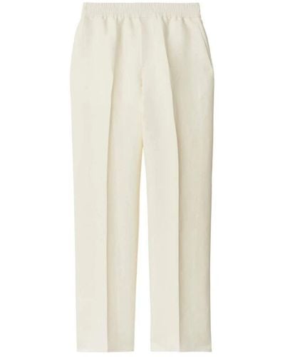 Burberry Wide Trousers - White