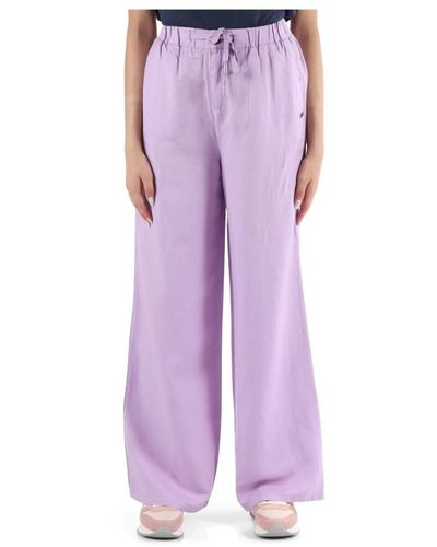 Sun 68 Trousers > wide trousers - Violet