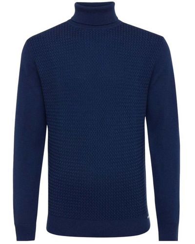 Gentiluomo Gentil - knitwear > turtlenecks - Bleu