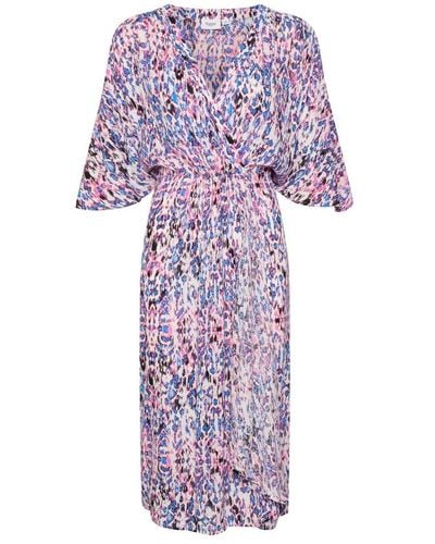 Saint Tropez Wrap Dresses - Purple