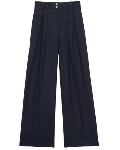 Ines De La Fressange Paris Trousers > wide trousers - Bleu