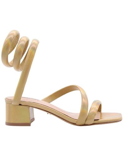 Lola Cruz High Heel Sandals - Metallic