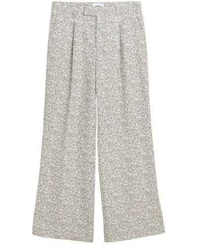 Soulland Trousers > straight trousers - Gris