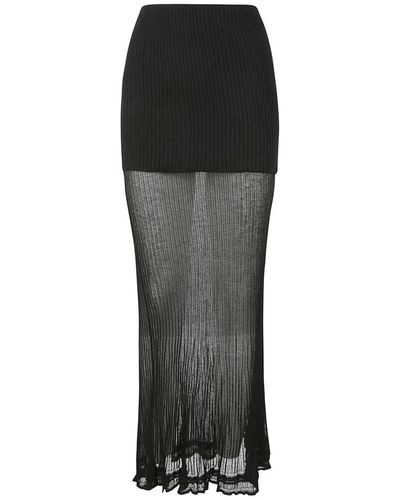 Quira Maxi Skirts - Black