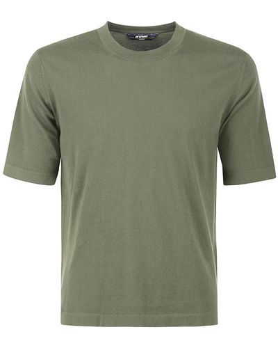 K-Way Militärstil t-shirts und polos - Grün