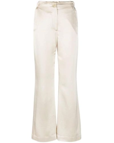 By Malene Birger Cropped Trousers - White