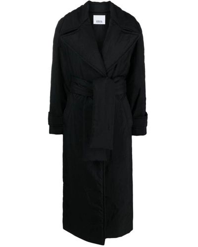 Erika Cavallini Semi Couture Belted Coats - Black