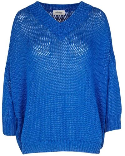 Ottod'Ame V-Neck Knitwear - Blue
