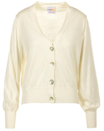 Crush Elegante cardigan bianco sweater - Neutro