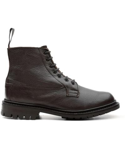 Tricker's Lace-Up Boots - Black