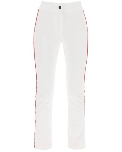 Moncler Pantaloni sportivi con bande tricolori - Bianco
