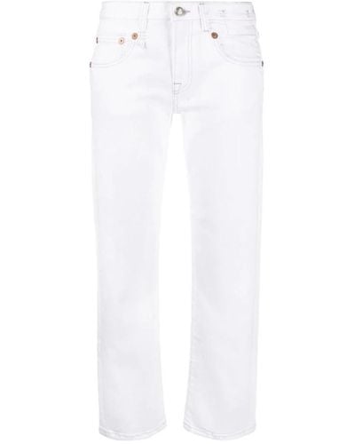 R13 Straight Jeans - White