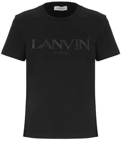 Lanvin Tops > t-shirts - Noir