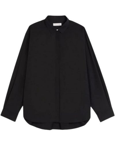 Mackintosh Classica camicia nera in cotone - Nero