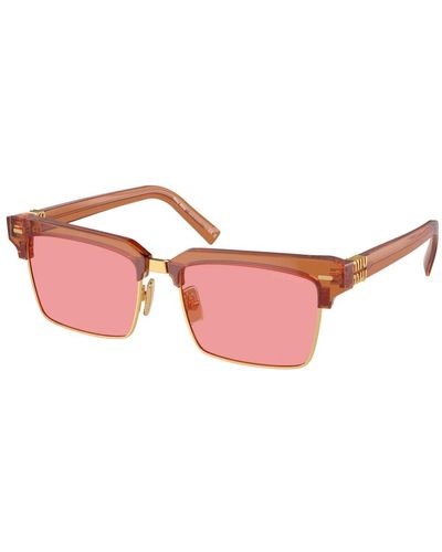 Miu Miu Stylische sonnenbrille im trendigen design - Pink