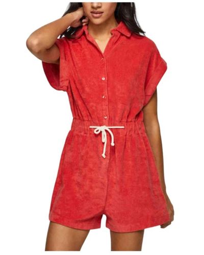 Pepe Jeans Playsuits - Rosso