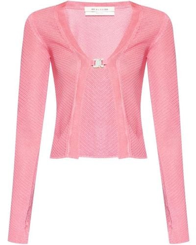 1017 ALYX 9SM Cardigan with rollercoaster buckle - Pink