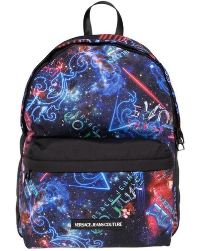 Versace Jeans Couture Patterned backpack - Blau
