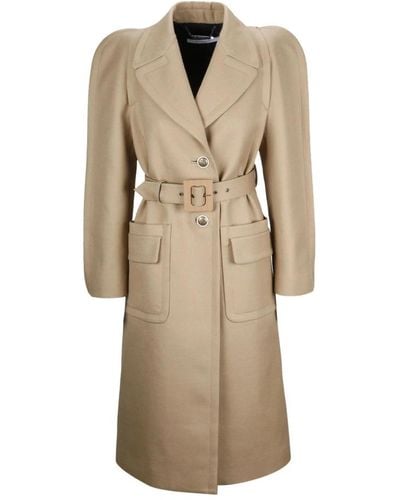 Givenchy Belted Coats - Natural