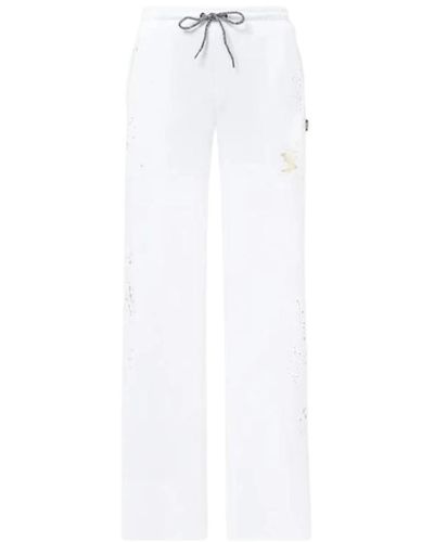 Twin Set Straight Trousers - White