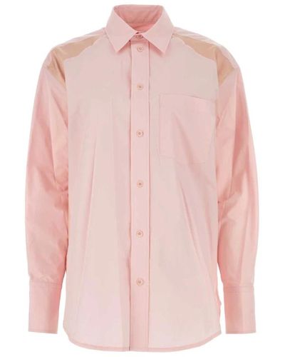 JW Anderson Camicia in popeline rosa - stilosa e di tendenza