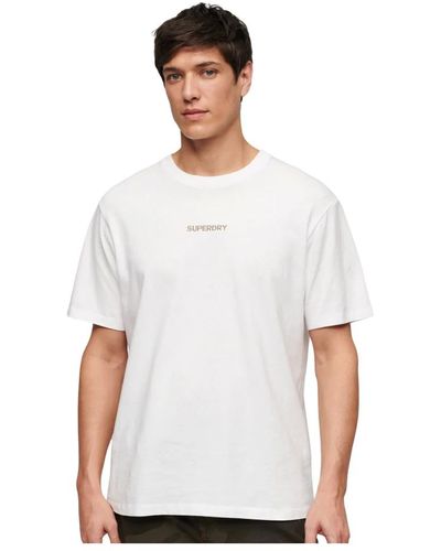 Superdry Stylisches t-shirt für männer - Weiß