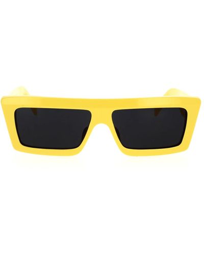 Celine Quadratische glamour sonnenbrille - Gelb