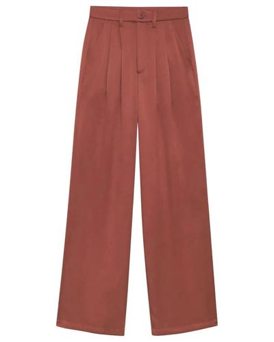 Anine Bing Wide Trousers - Red