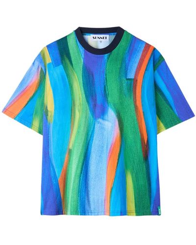 Sunnei Tops > t-shirts - Bleu