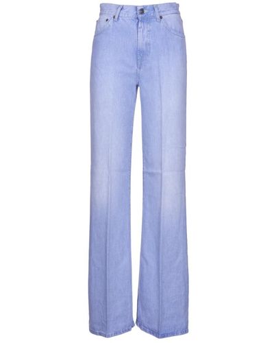 Dondup Blaue wide leg denim jeans