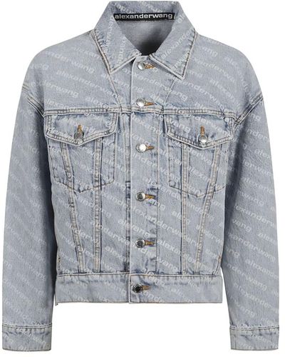 Alexander Wang Denim Jackets - Grey