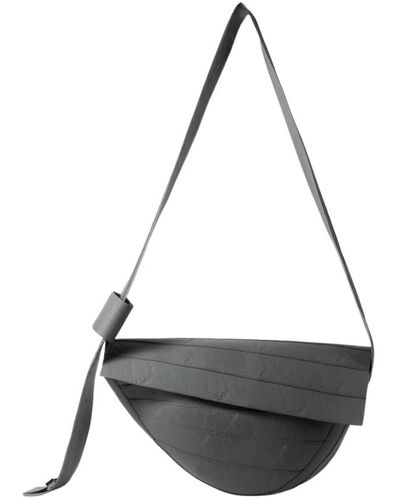 Sunnei Runde gummihandtasche mit verstellbarem riemen - Schwarz