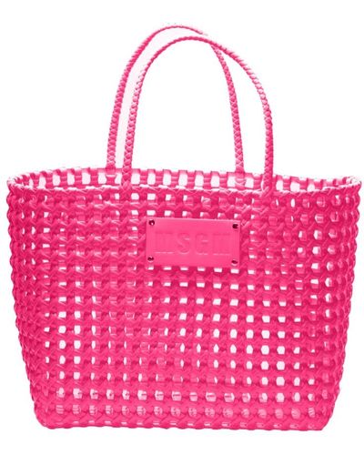 MSGM Tote Bags - Pink