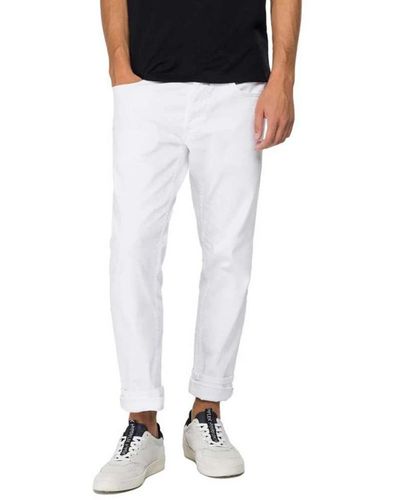 Replay Straight Trousers - Black