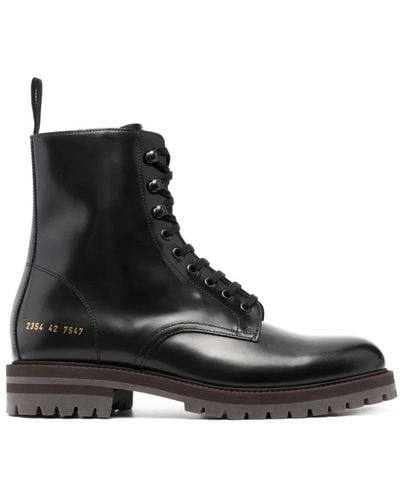 Common Projects Lace-Up Boots - Black