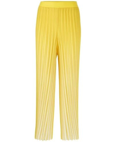 Marc Cain Wide Pants - Yellow