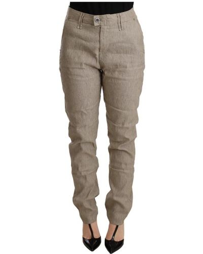 CYCLE Slim-Fit Pants - Gray