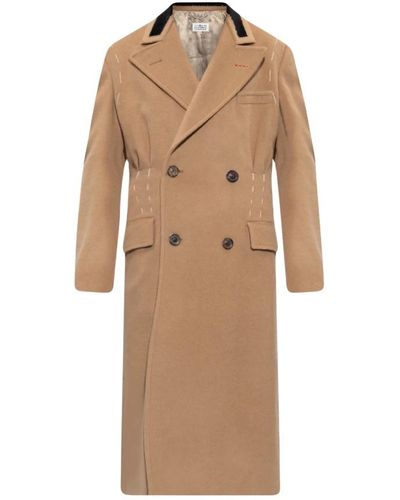 Maison Margiela Coats > double-breasted coats - Neutre